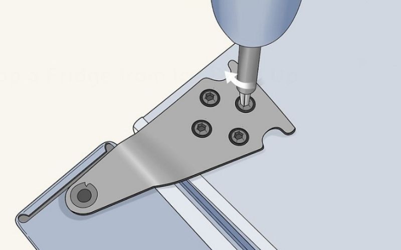 Bước 3: Vặn chặt các bản lề Bước 3: Vặn chặt các bản lề