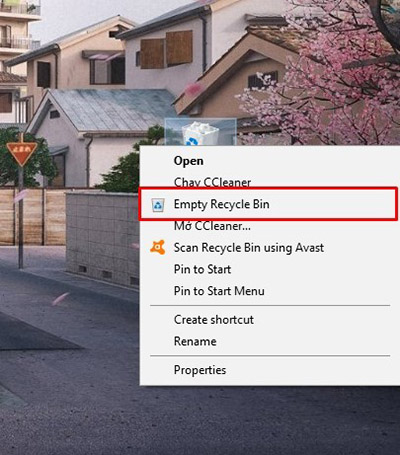cách làm máy tính hết lag Xoa-het-cac-file-trong-thung-rac