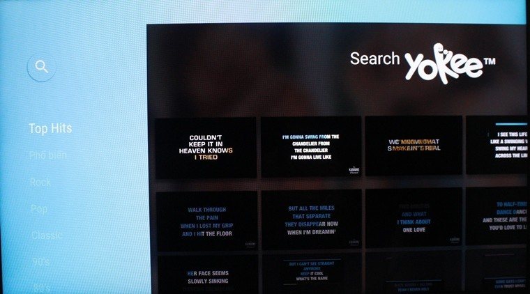 cách mở karaoke trên tivi sony 1