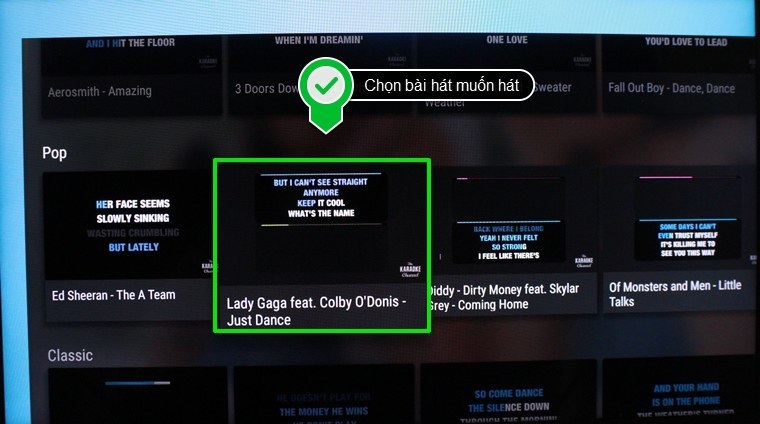 cách mở karaoke trên tivi sony 3