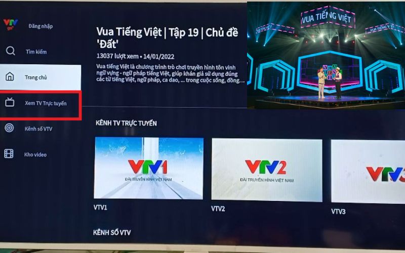 Ứng dụng VTV Go cho phép người dùng xem truyền hình trực tiếp từ nhiều kênh khác nhau Ứng dụng VTV Go cho phép người dùng xem truyền hình trực tiếp từ nhiều kênh khác nhau