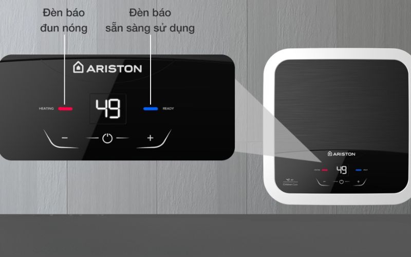 Giữ nhiệt độ trong mức an toàn giúp đảm bảo nước nóng đủ dùng mà không gây hao phí điện Giữ nhiệt độ trong mức an toàn giúp đảm bảo nước nóng đủ dùng mà không gây hao phí điện