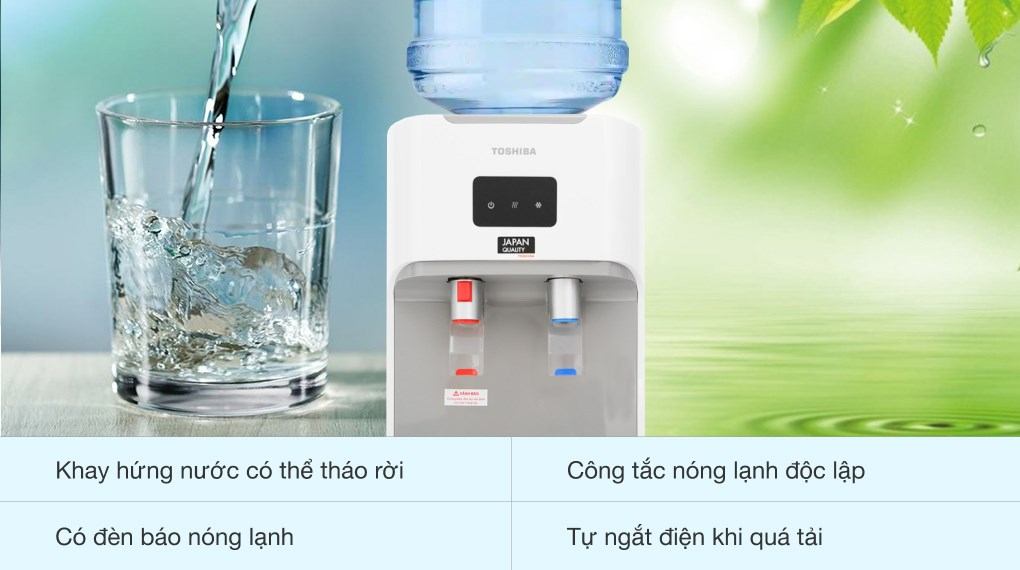 Các tiện ích đi kèm tạo sự tiện nghi, an toàn khi sử dụng cây nước nóng lạnh