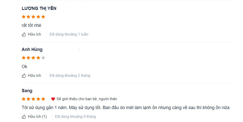 Đánh giá của khách hàng về Cây nước nóng lạnh Toshiba RWF-W1669BV(K1) 650W Đánh giá của khách hàng về Cây nước nóng lạnh Toshiba RWF-W1669BV(K1) 650W