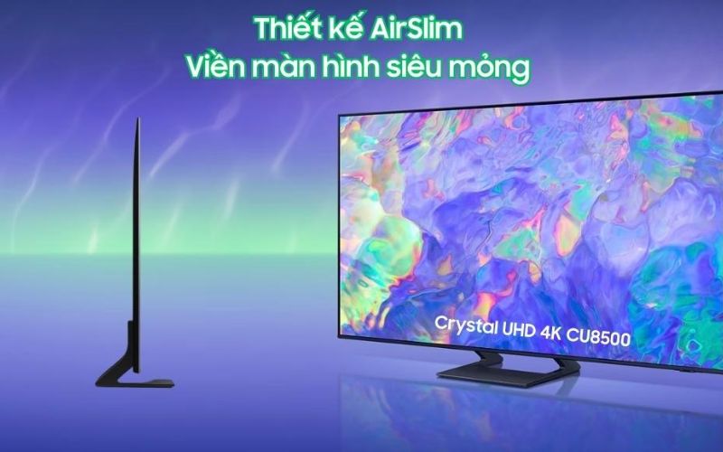 Thiết kế thanh lịch giúp tăng cường trải nghiệm xem với màn hình rộng và viền siêu mỏng Thiết kế thanh lịch giúp tăng cường trải nghiệm xem với màn hình rộng và viền siêu mỏng