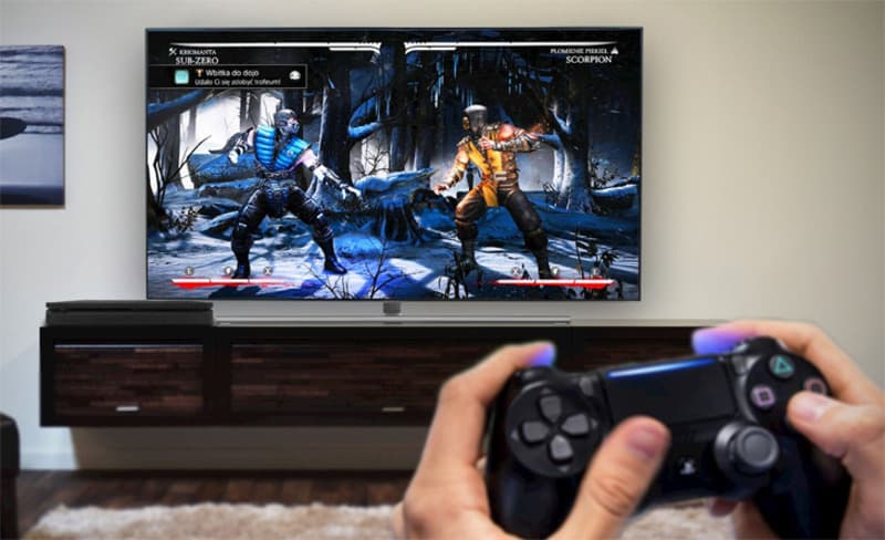 Chơi game trên màn hình tivi oled lg