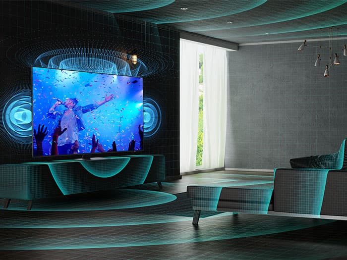 Công nghệ âm thanh Dolby Atmos ở Smart tivi Samsung QA85Q80B 