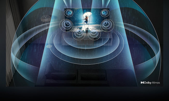 Công nghệ Dolby Atmos giúp QA75QN900B có thể mang lại âm thanh 3D sống động
