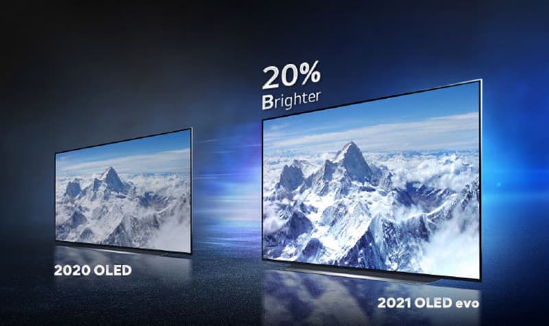 Công nghệ màn hình OLED Evo đem đến chất lượng tuyệt vời hơn