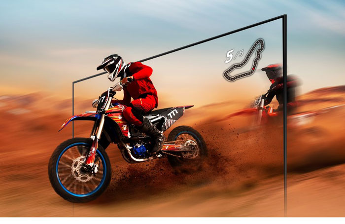 Công nghệ Motion Xcelerator được trang bị ở tivi 65AU8100