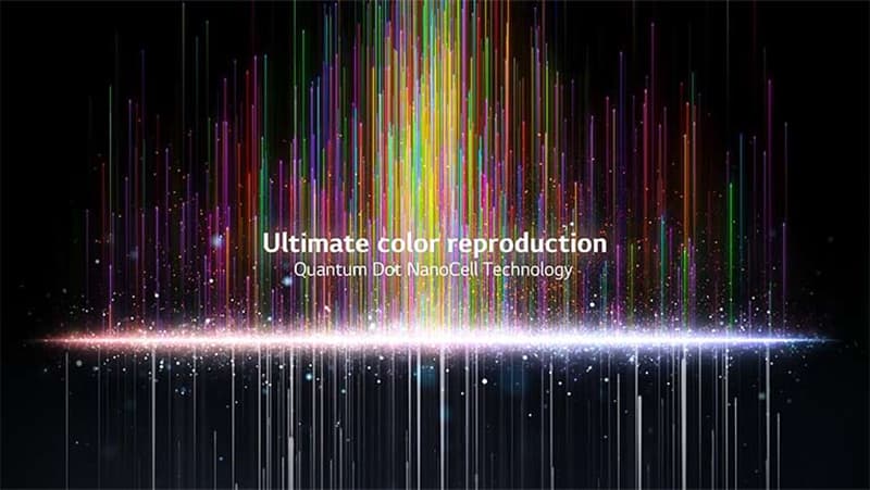 Công nghệ Quantum Dot NanoCell Color mang đến hình ảnh với những sắc màu phong phú và chi tiết