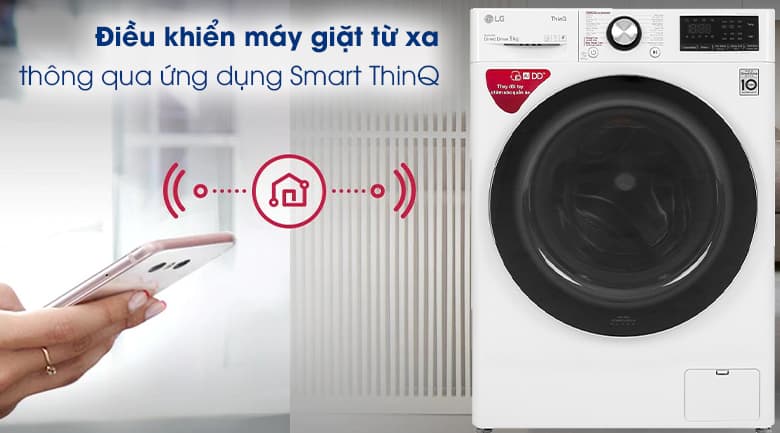 Công nghệ mới nhất trên máy giặt LG hiện nay - Công nghệ SmartthinQ
