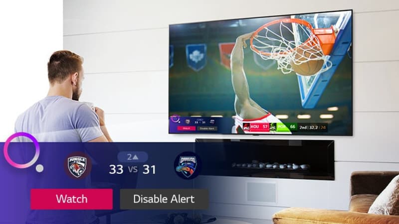 Công nghệ Sport Alert độc quyền c��a Tivi OLED LG Công nghệ sport alert tivi oled lg