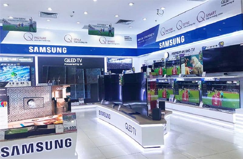 Gian hàng sản phẩm Samsung Gian hàng sản phẩm Samsung tại điện máy Mạnh Nguyễn