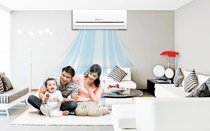 Điều hòa hai chiều, đảm bảo nhiệt độ thoải mái mà không ảnh hưởng đến thẩm mỹ