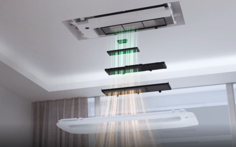 Khả năng làm sạch không khí còn khá hạn chế so với điều hòa treo tường Khả năng làm sạch không khí còn khá hạn chế so với điều hòa treo tường