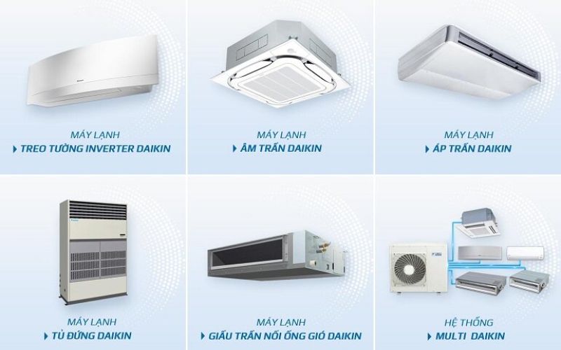 Hiện nay, điều hòa Daikin có hàng chục mẫu mã khác nhau được phân phối Hiện nay, điều hòa Daikin có hàng chục mẫu mã khác nhau được phân phối