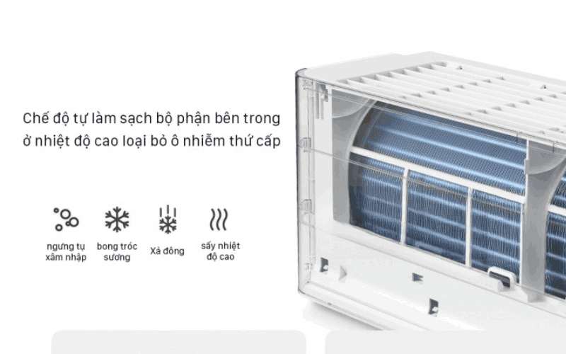 Xiaomi Mijia 1HP KFR-26GW/N2A3 nổi trội với tính năng tự làm sạch bên trong. Xiaomi Mijia 1HP KFR-26GW/N2A3 nổi trội với tính năng tự làm sạch bên trong.