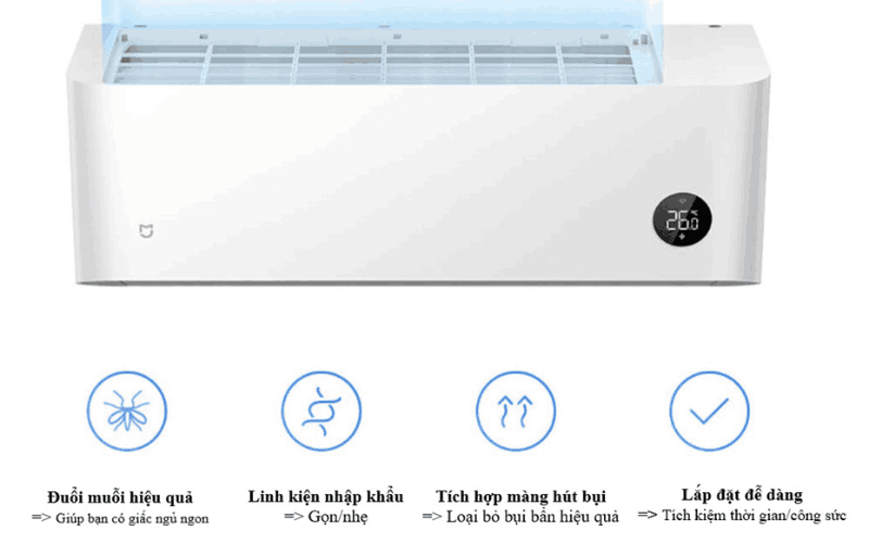 Xiaomi Mijia KF-26GW/C2A5 có khả năng đuổi muỗi hiệu quả. Xiaomi Mijia KF-26GW/C2A5 có khả năng đuổi muỗi hiệu quả.