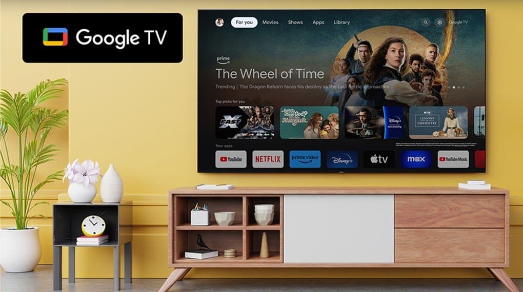  Hệ điều hành Google TV trải nghiệm nhiều chương trình hay trên thế giới