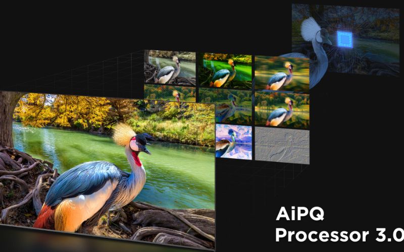 Độ phân giải 4K, bộ xử lý AiPQ Gen 3 tạo hình ảnh rõ nét, sắc màu rực rỡ  Độ phân giải 4K, bộ xử lý AiPQ Gen 3 tạo hình ảnh rõ nét, sắc màu rực rỡ