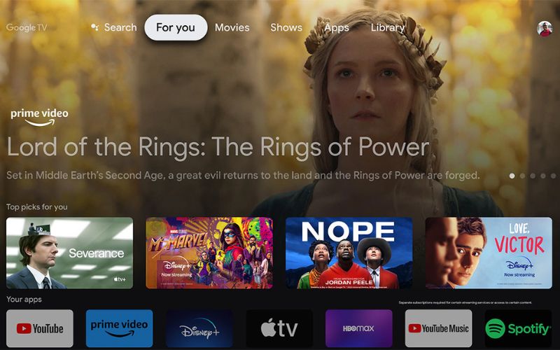  Hệ điều hành Google TV đáp ứng trọn vẹn mọi nhu cầu giải trí