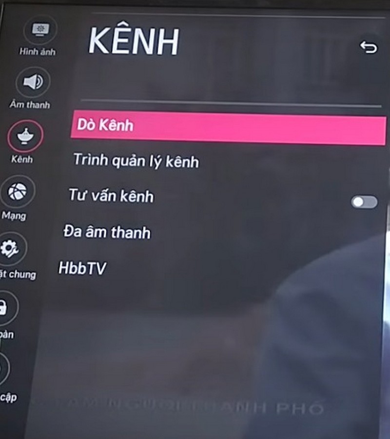 Hướng dẫn dò lại kênh trên Tivi LG