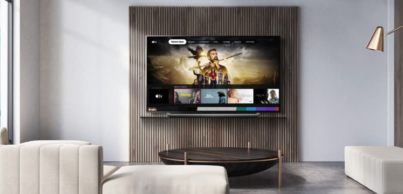 Đặt Tivi ở đối diện sofa tạo sự hài hòa cho căn phòng 