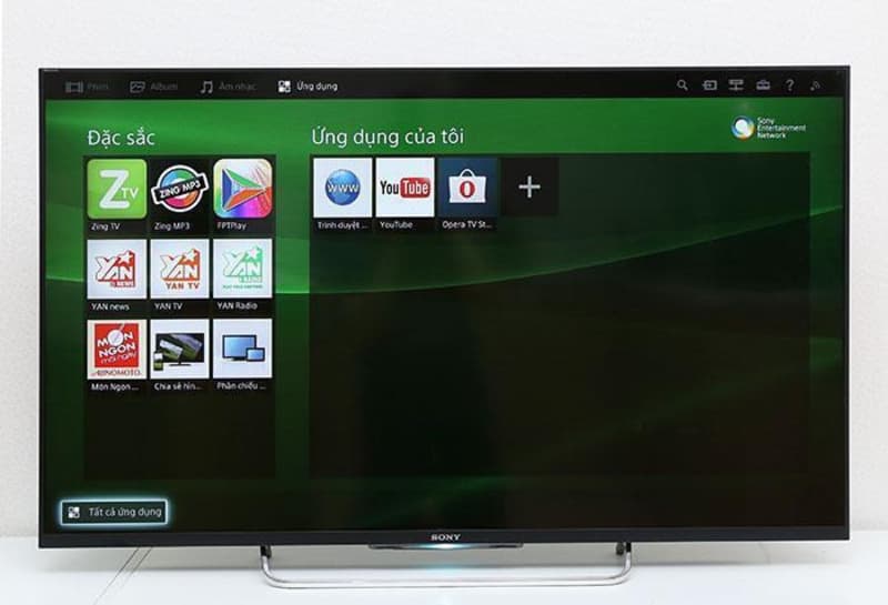 Thiết kế giao diện Sony tivi Sony tivi