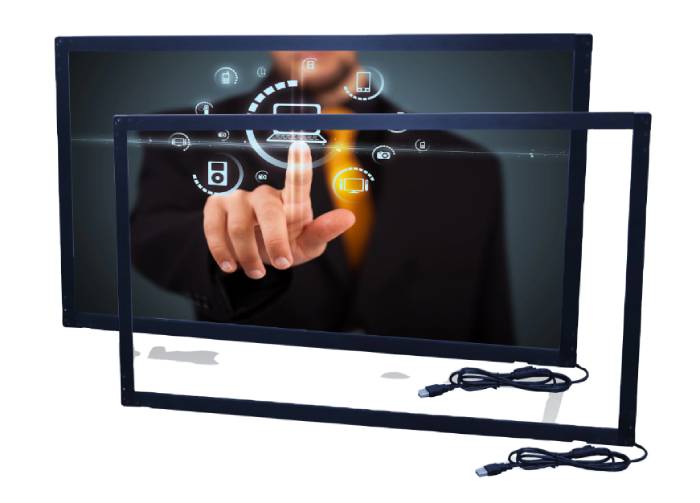 Với vài thao tác kết nối đơn giản, khung cảm ứng đã biến 1 chiếc tivi thường thành tivi cảm ứng