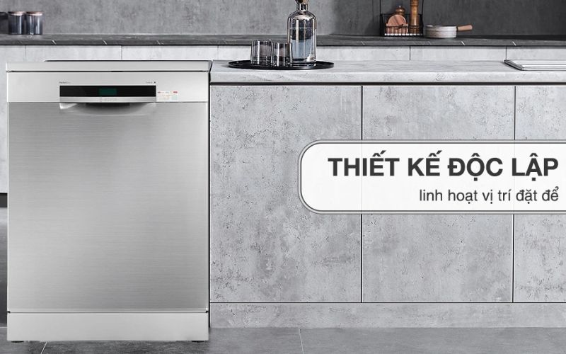 Lựa chọn máy rửa bát độc lập với kích thước phù hợp giúp tối ưu diện tích sử dụng trong bếp