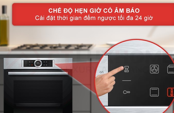  Bảng điều khiển TFT, chức năng hẹn giờ sử dụng lò nướng đơn giản hơn