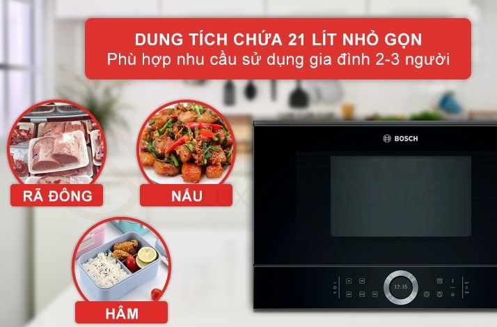 Dung tích 21 lít cùng 3 chức năng phục vụ mọi nhu cầu sử dụng của mọi nhà Dung tích 21 lít cùng 3 chức năng phục vụ mọi nhu cầu sử dụng của mọi nhà