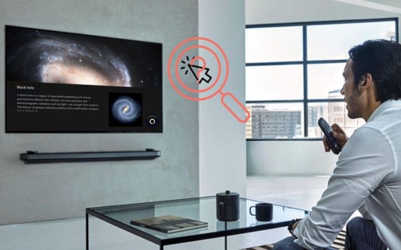 Truy cập cài đặt để bật lại chức năng con trỏ chuột trên tivi LG khi bị vô hiệu hóa