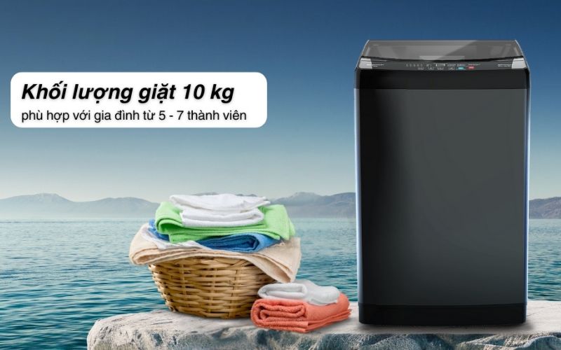 Khối lượng giặt 10kg và 10 chương trình tiện ích phục vụ mọi nhu cầu giặt giũ  Khối lượng giặt 10kg và 10 chương trình tiện ích phục vụ mọi nhu cầu giặt giũ