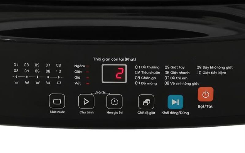 Hệ thống điều khiển nút nhất giúp thao tác, điều khiển máy giặt Casper dễ dàng Hệ thống điều khiển nút nhất giúp thao tác, điều khiển máy giặt Casper dễ dàng