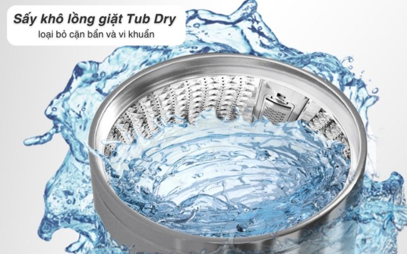 AutoClean làm sạch, TubDry sấy khô hiệu quả giúp lồng giặt luôn sạch thơm AutoClean làm sạch, TubDry sấy khô hiệu quả giúp lồng giặt luôn sạch thơm