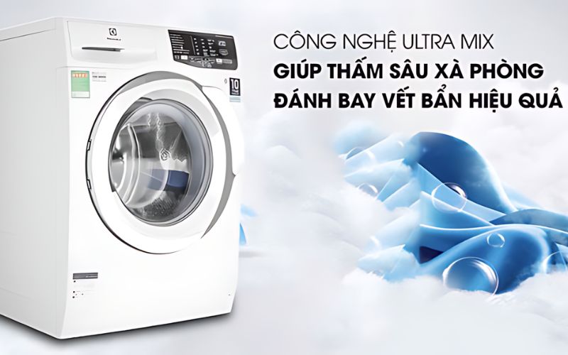  Công nghệ UltraMix đảm bảo quần áo sạch kỹ và màu sắc bền đẹp