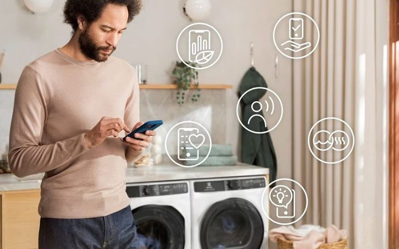  Ứng dụng điện thoại Electrolux kiểm soát hoạt động máy từ xa