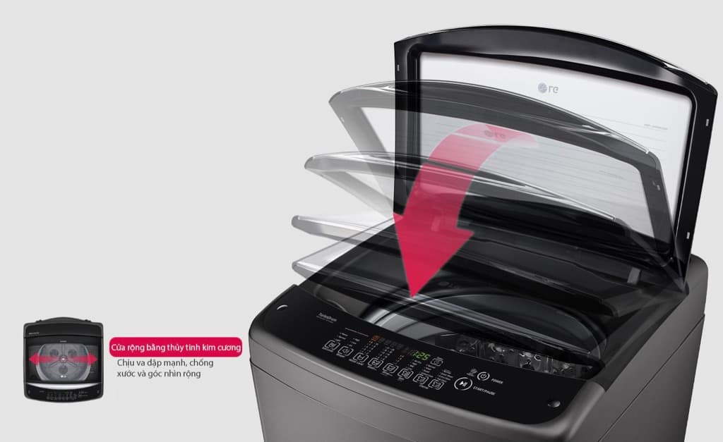 Máy giặt LG 15.5 Kg lồng đứng Inverter T2555VSAB