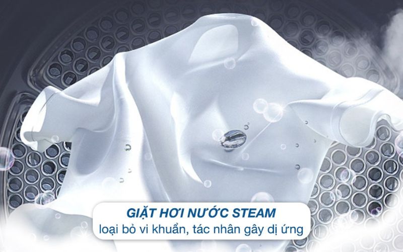  Công nghệ Steam đánh bật mọi vết bẩn, tiêu diệt vi khuẩn
