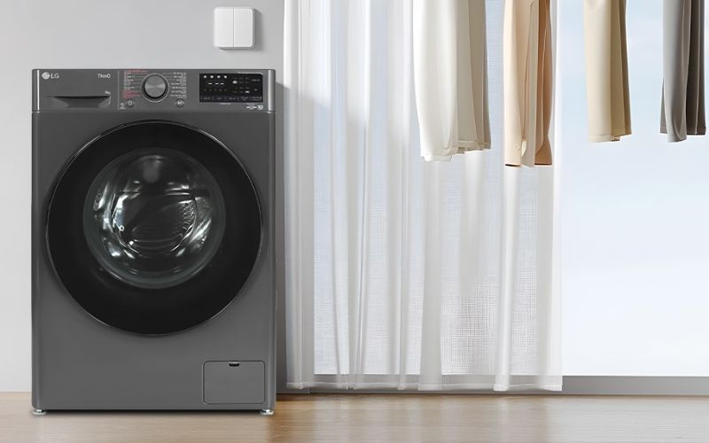 Chiếc máy giặt lồng ngang LG bền đẹp hài hòa với mọi không gian lắp đặt  Chiếc máy giặt lồng ngang LG bền đẹp hài hòa với mọi không gian lắp đặt