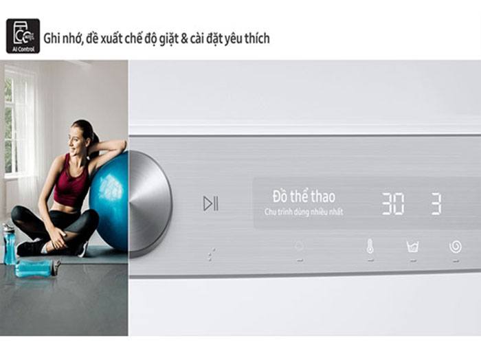 Máy giặt lồng ngang Samsung AI Inverter 10kg WW10TP54DSH/SV Máy giặt lồng ngang Samsung AI Inverter 10kg WW10TP54DSH/SV