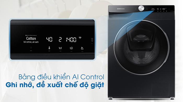 Máy giặt lồng ngang Samsung AI 12KG WW12TP94DSB/SV Máy giặt lồng ngang Samsung AI 12KG WW12TP94DSB/SV