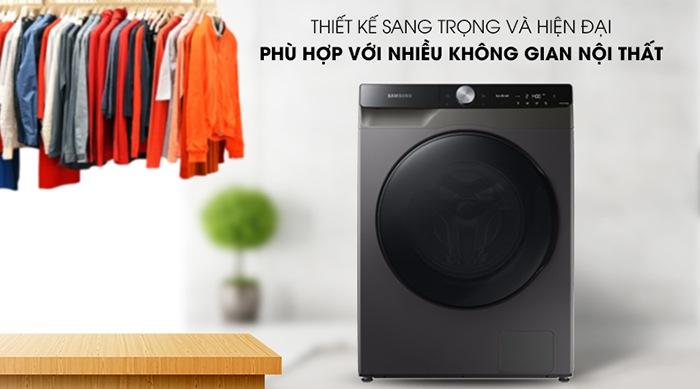 Máy giặt lồng ngang Samsung AI 14KG WD14TP44DSB/SV Máy giặt lồng ngang Samsung AI 14KG WD14TP44DSB/SV