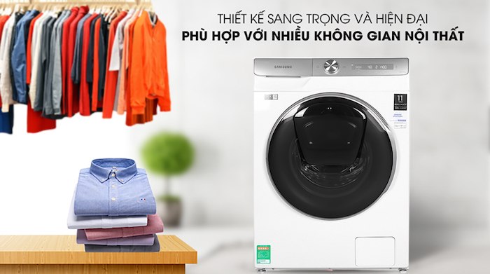 Máy giặt lồng ngang Samsung AI Inverter 9KG WW90TP54DSH/SV