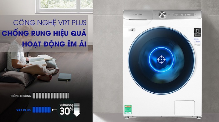 Máy giặt lồng ngang Samsung AI Inverter 9KG WW90TP54DSH/SV