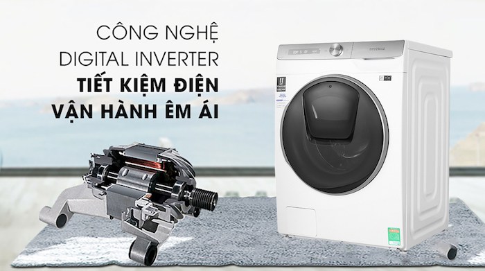 Máy giặt lồng ngang Samsung AI Inverter 9KG WW90TP54DSH/SV