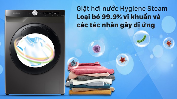 Máy giặt lồng ngang Samsung Inverter 8.5KG WW85T554DAX/SV