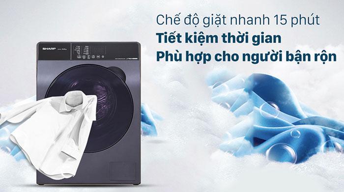 Máy giặt lồng ngang Sharp Inverter 10.5Kg ES-FK1054PV-S Máy giặt lồng ngang Sharp Inverter 10.5Kg ES-FK1054PV-S